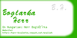 boglarka herr business card